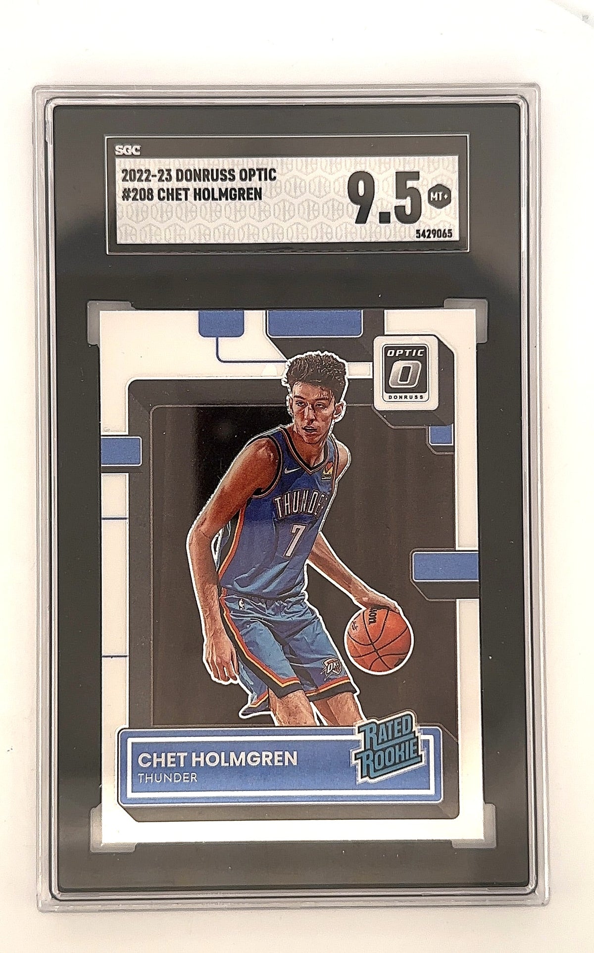 2022 Panini Donruss Optic Chet Holmgren #208 SGC 9.5 — front