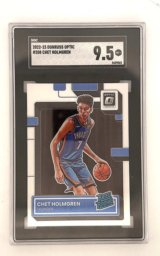 2022 Panini Donruss Optic Chet Holmgren #208 SGC 9.5 — front