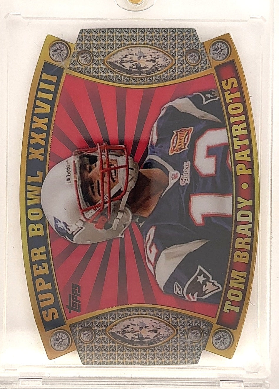 2011 Topps Super Bowl Legends Die Cut Tom Brady #SB-31 — front