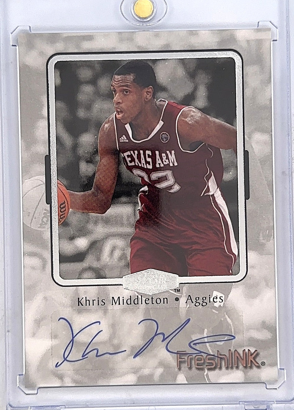 Khris Middleton 2012 Fleer Fresh Ink Auto — front
