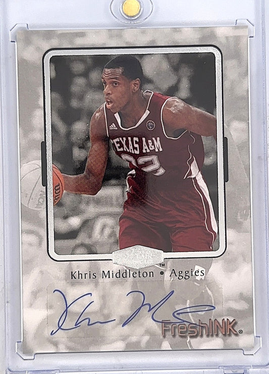 Khris Middleton 2012 Fleer Fresh Ink Auto — front