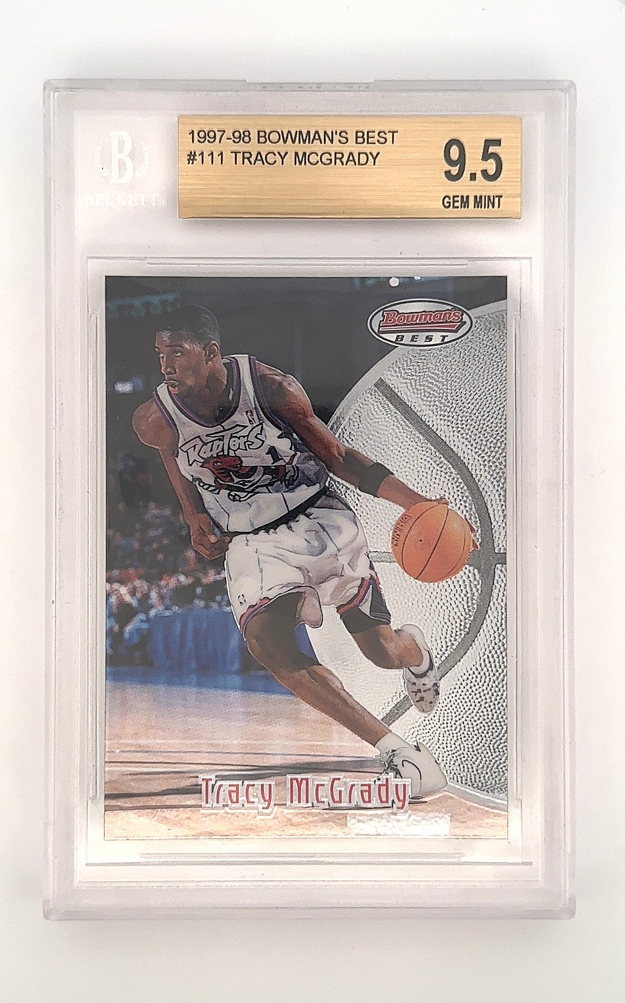 1997 Bowman's Best Tracy McGrady #111 BGS 9.5 — front