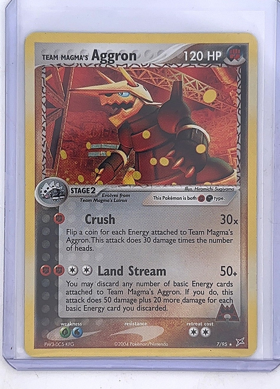 Team Magma's Aggron #7/95 — front