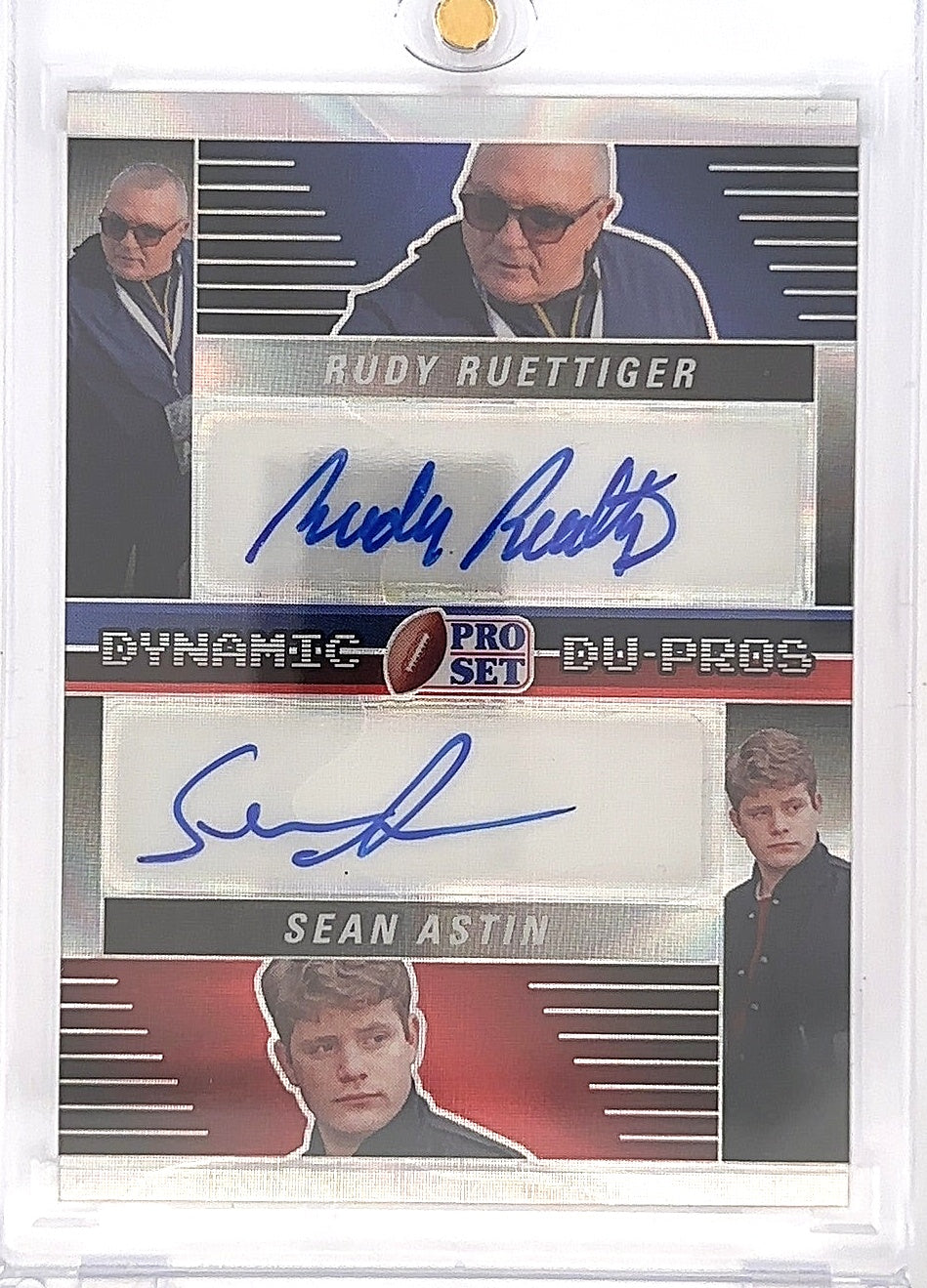 2024 Pro Set Metal Dynamic Du-Pros Rudy Ruettiger / Sean Astin #DDP-36 — front