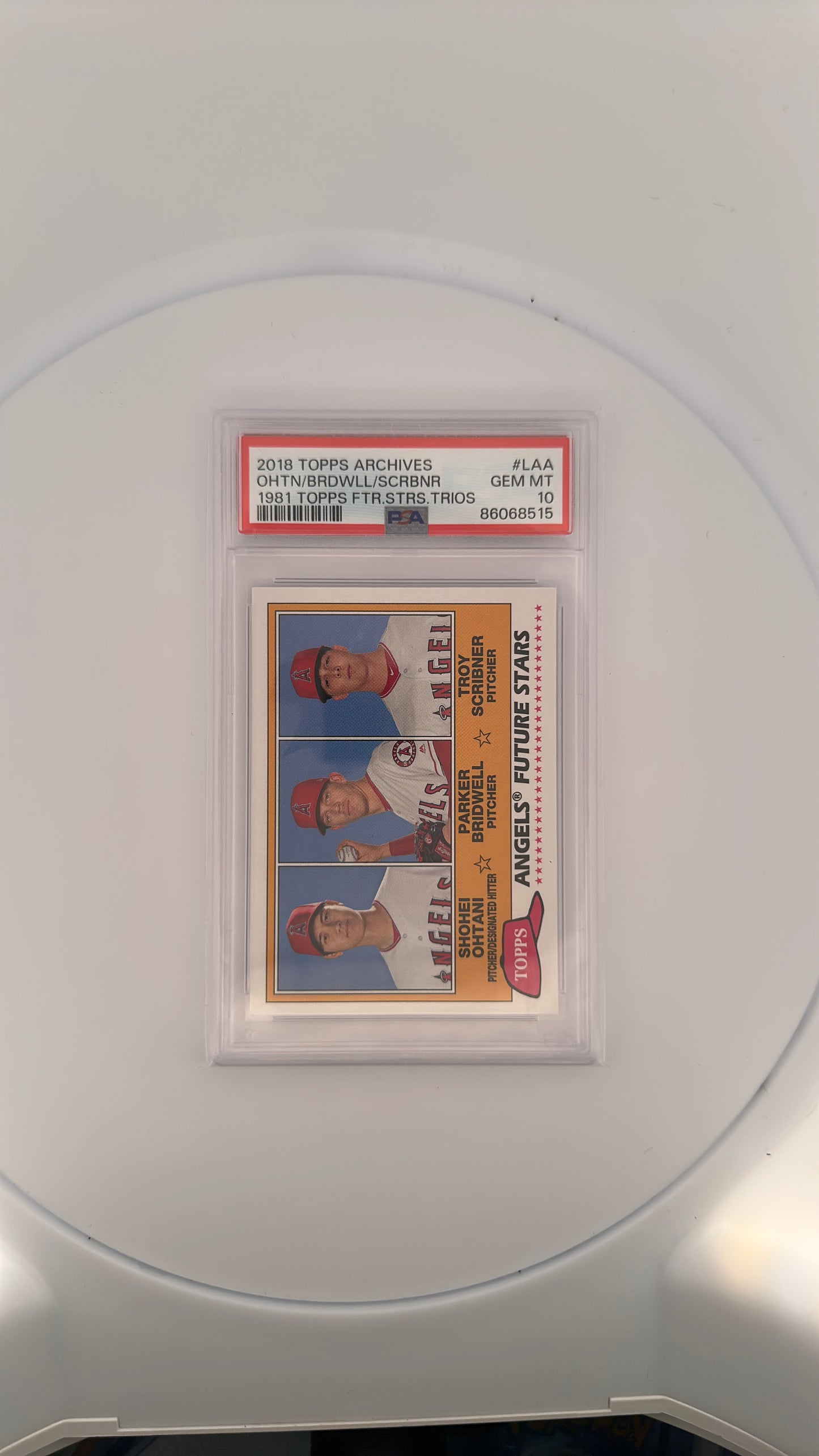 Ohtani/ Bridwell/ Scribner 2018 Topps Archives Topps Archives — front