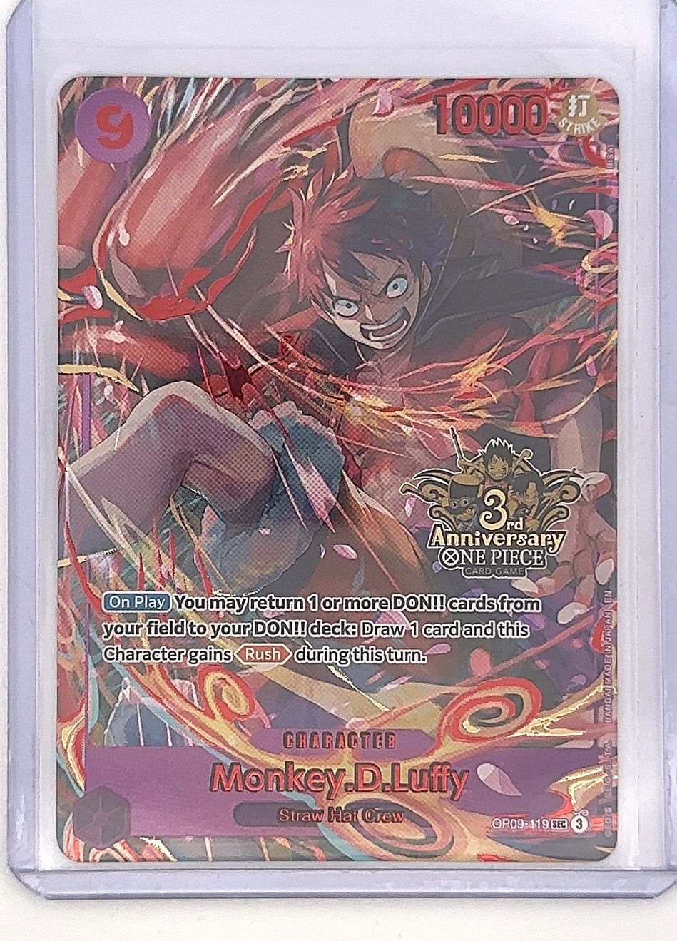 Monkey D. Luffy OP09-119 SEC — front