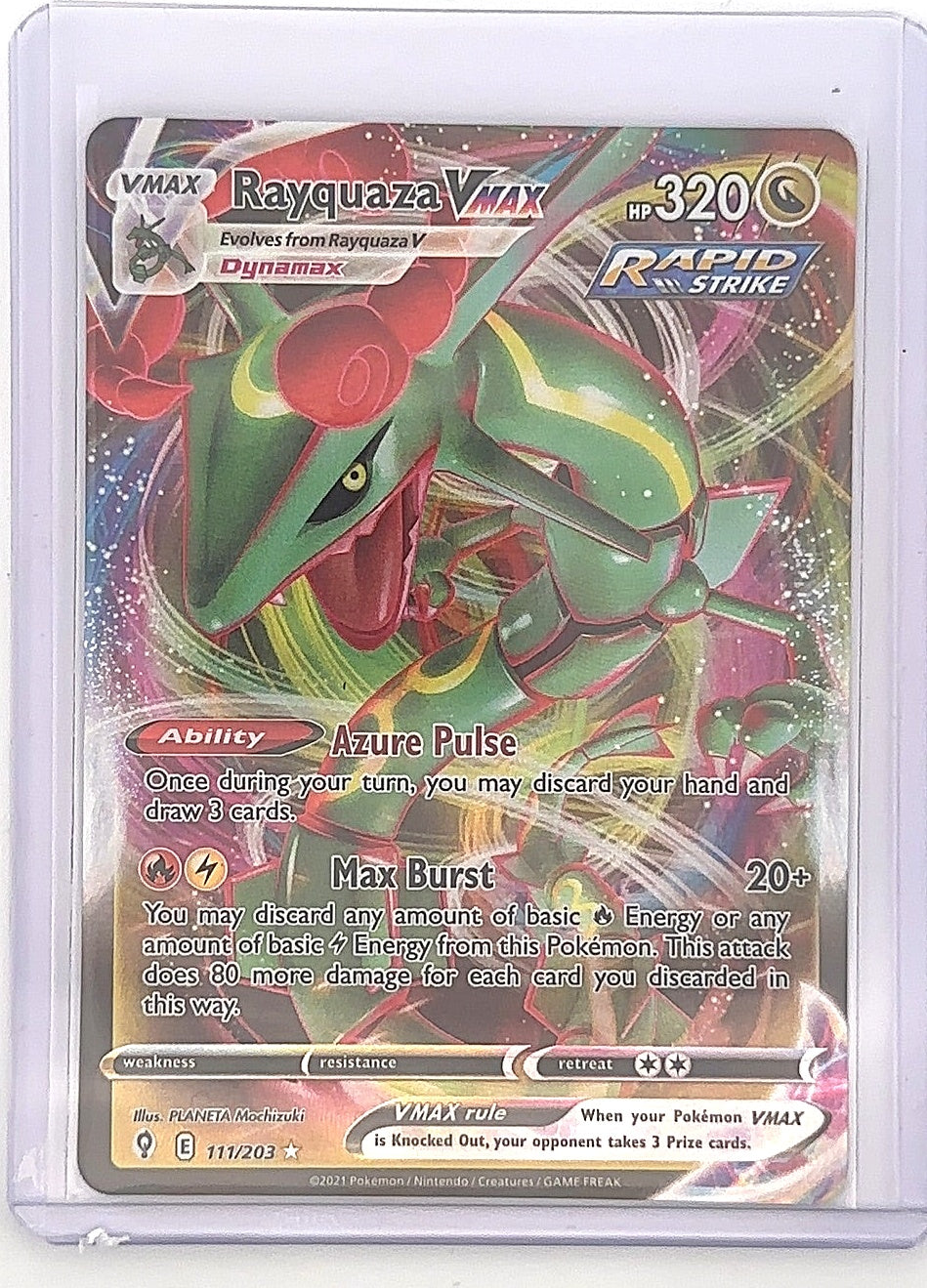 Rayquaza VMAX #111/203 — front