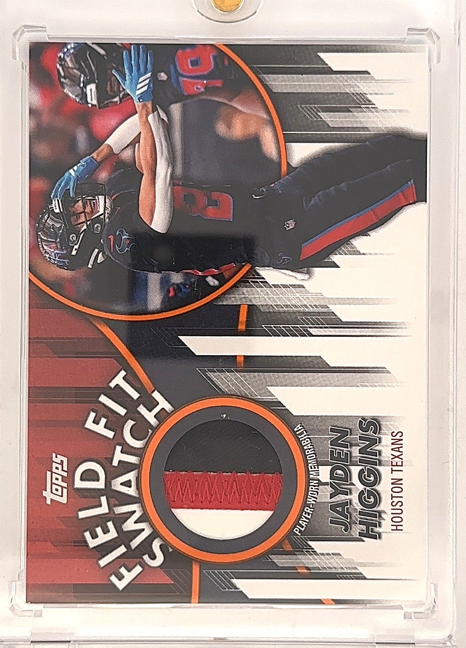 2026 Topps Flagship Field Fit Swatch Collection Jayden Higgins /25 [Red] #FFSC-JH — front