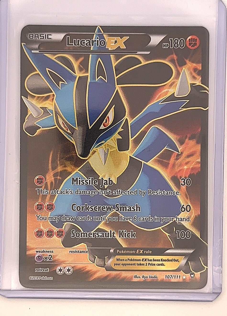 Lucario EX (107 Full Art) #107/111 — front