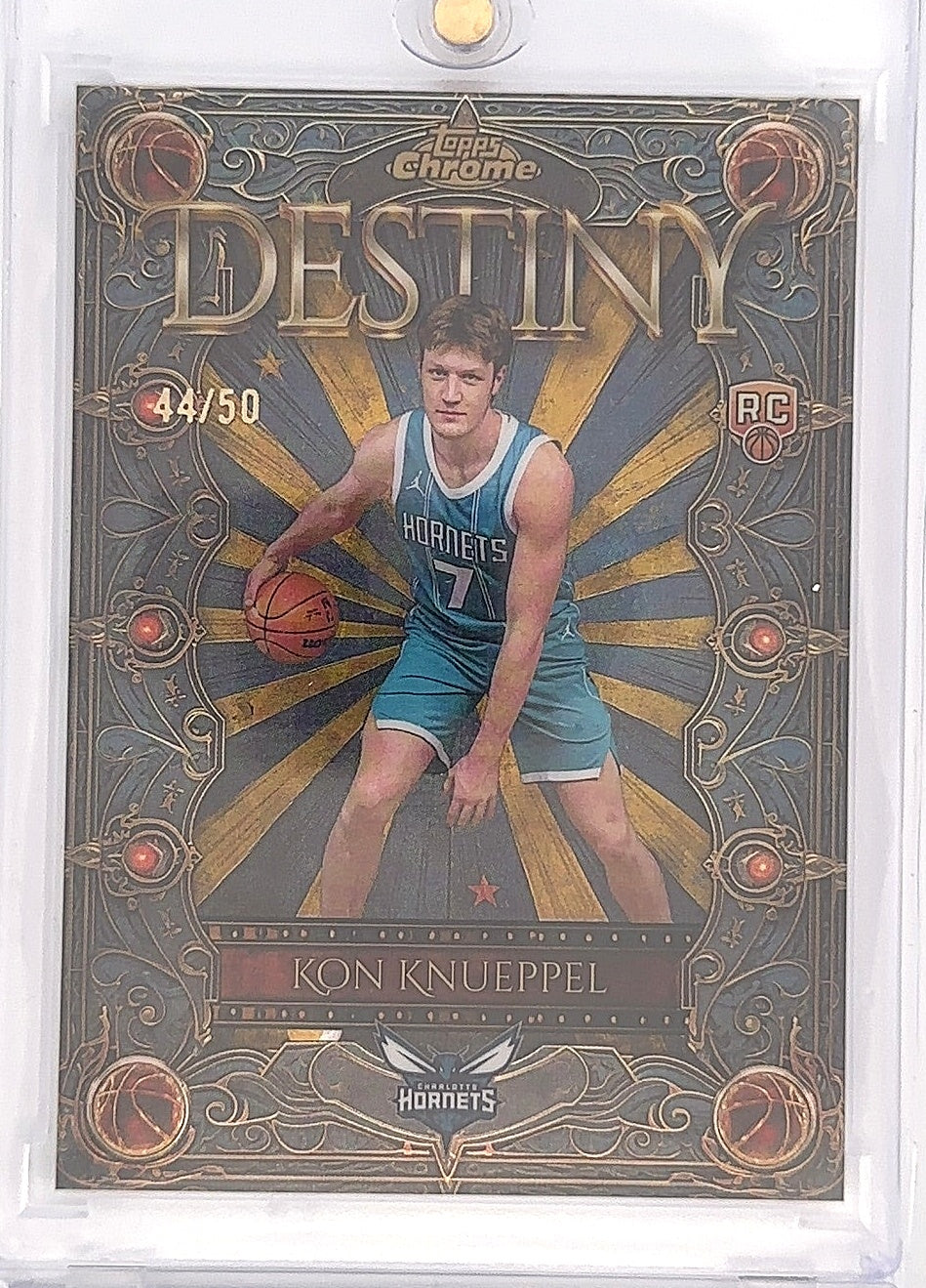 2025 Topps Chrome Destiny Kon Knueppel #D-4 /50 — front
