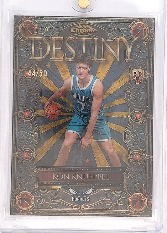 2025 Topps Chrome Destiny Kon Knueppel #D-4 /50 — front