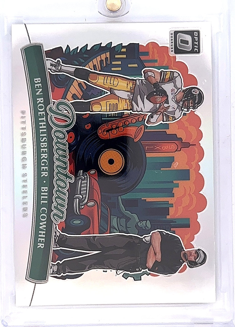 2025 Panini Donruss Optic Downtown Duo Ben Roethlisberger / Bill Cowher #6 — front