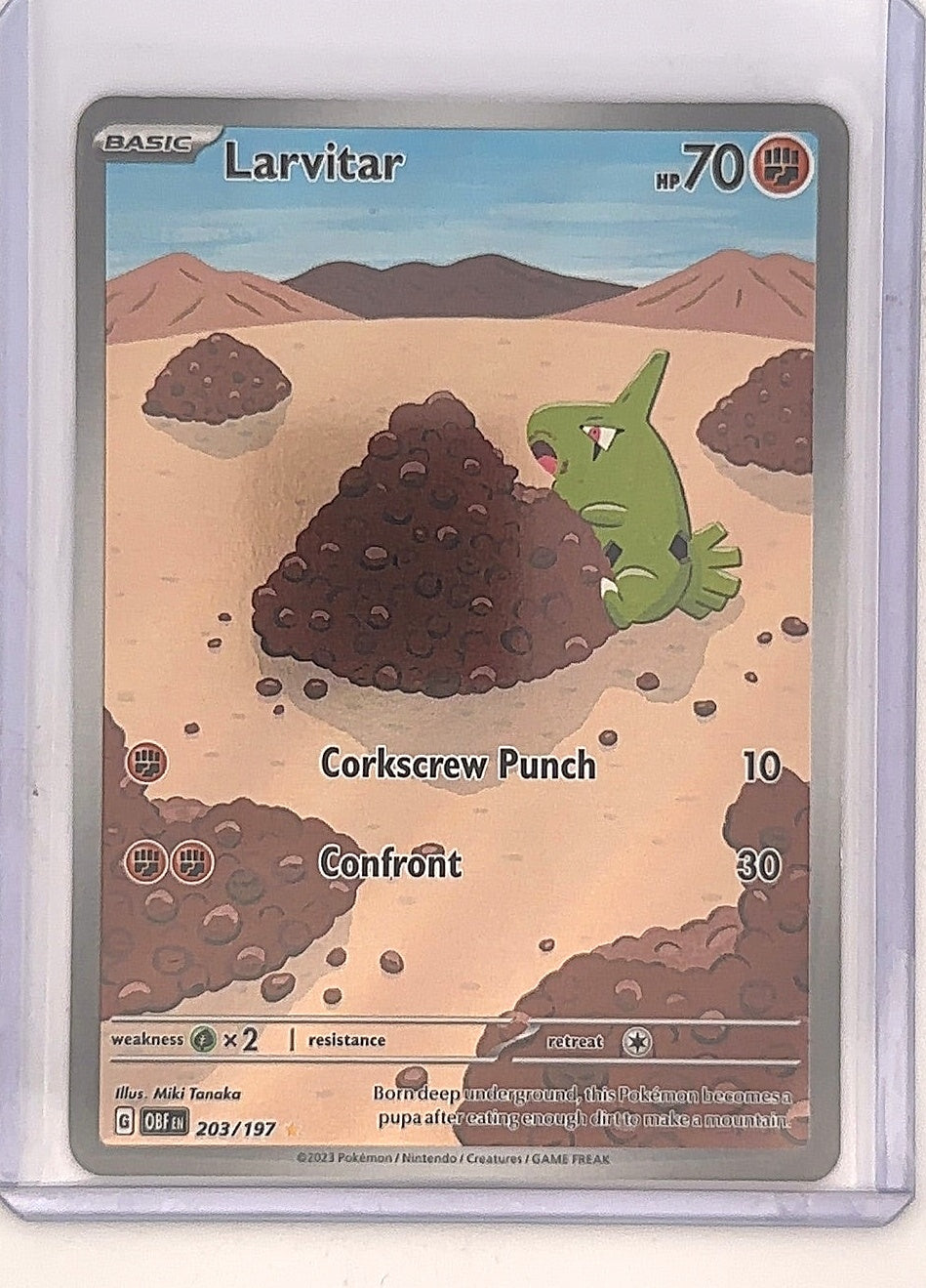 Larvitar - 203/197 #203/197 — front