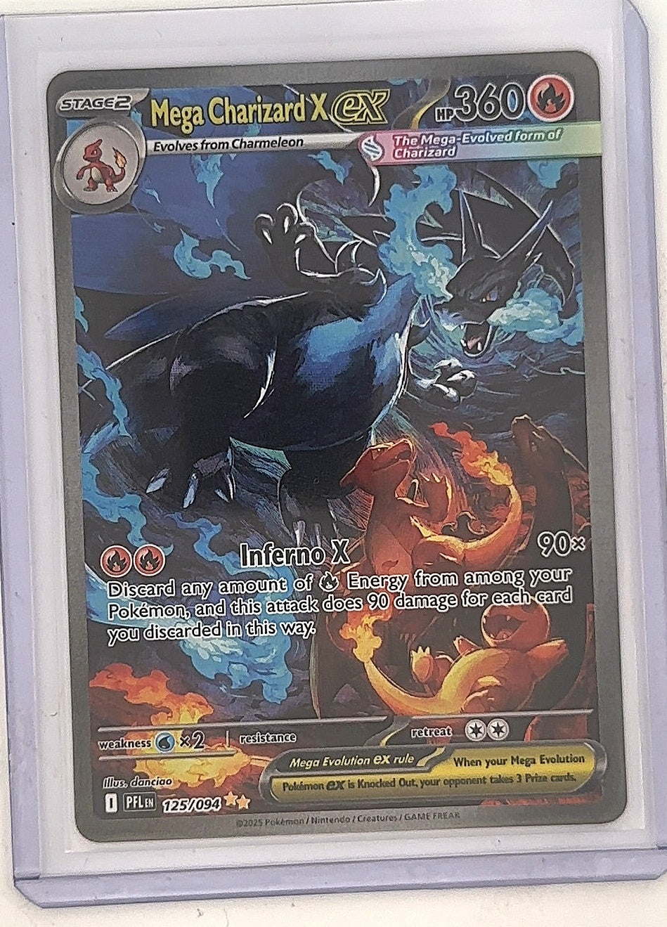 Mega Charizard X ex - 125/094 #125/094 — front