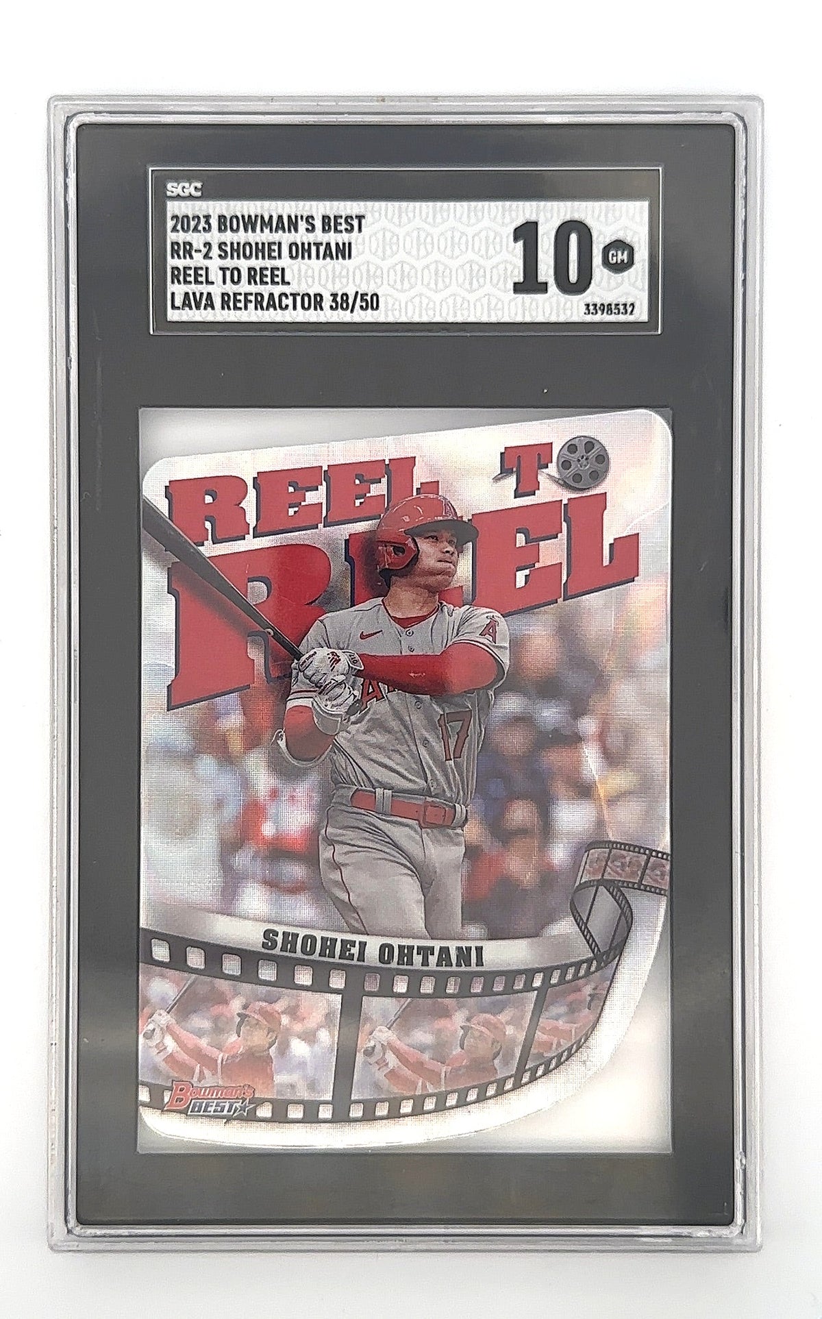 2023 Bowman's Best Reel to Die Cuts Shohei Ohtani [Lava] #RR-2 SGC Gem Mint 10 — front