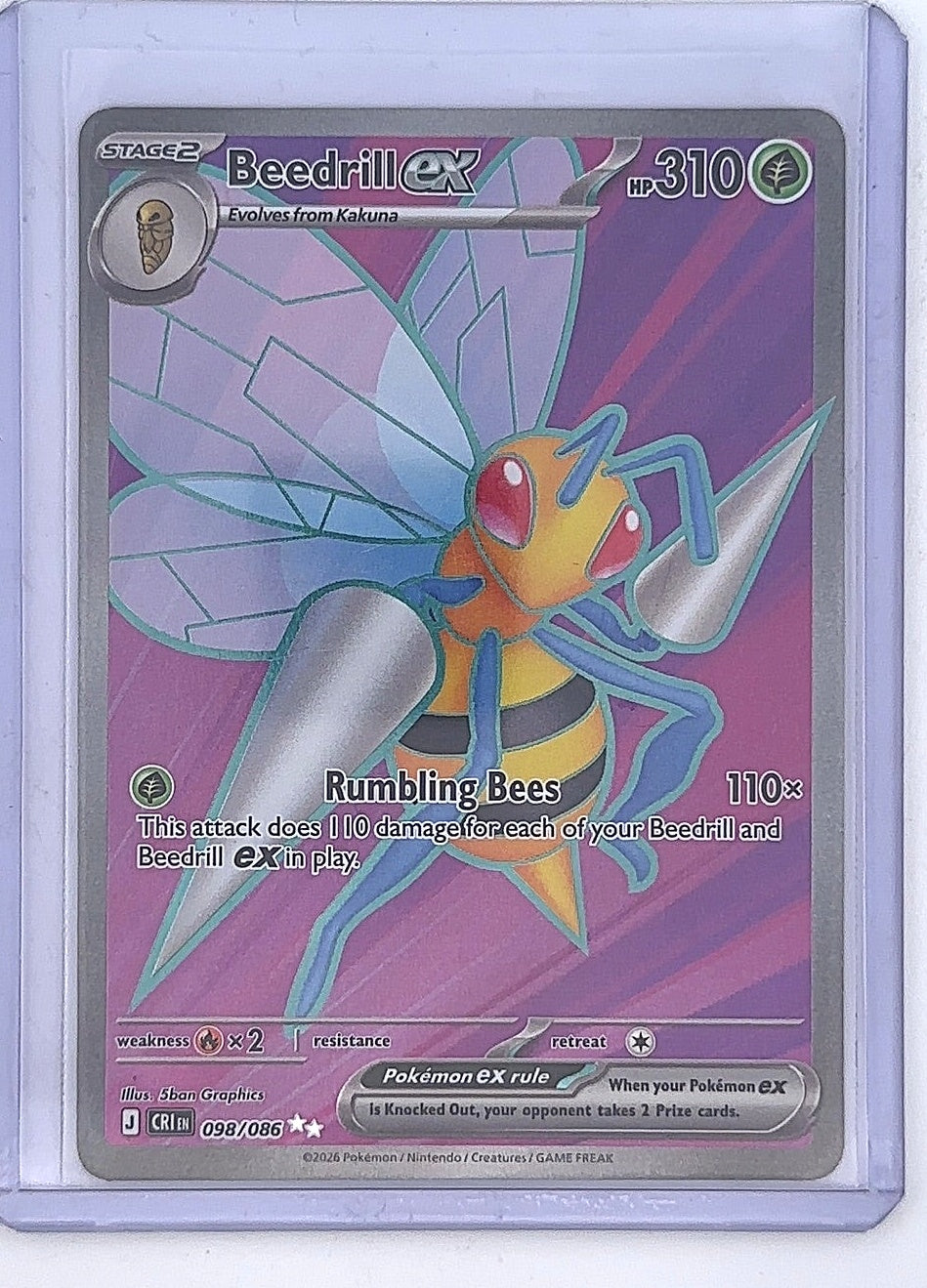 Beedrill ex - 098/086 #098/086 — front