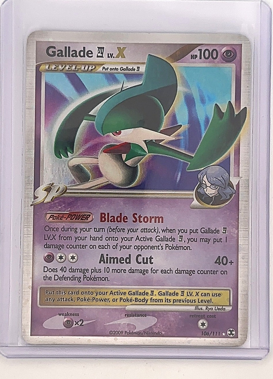 Gallade E4 Lv.X #106/111 — front
