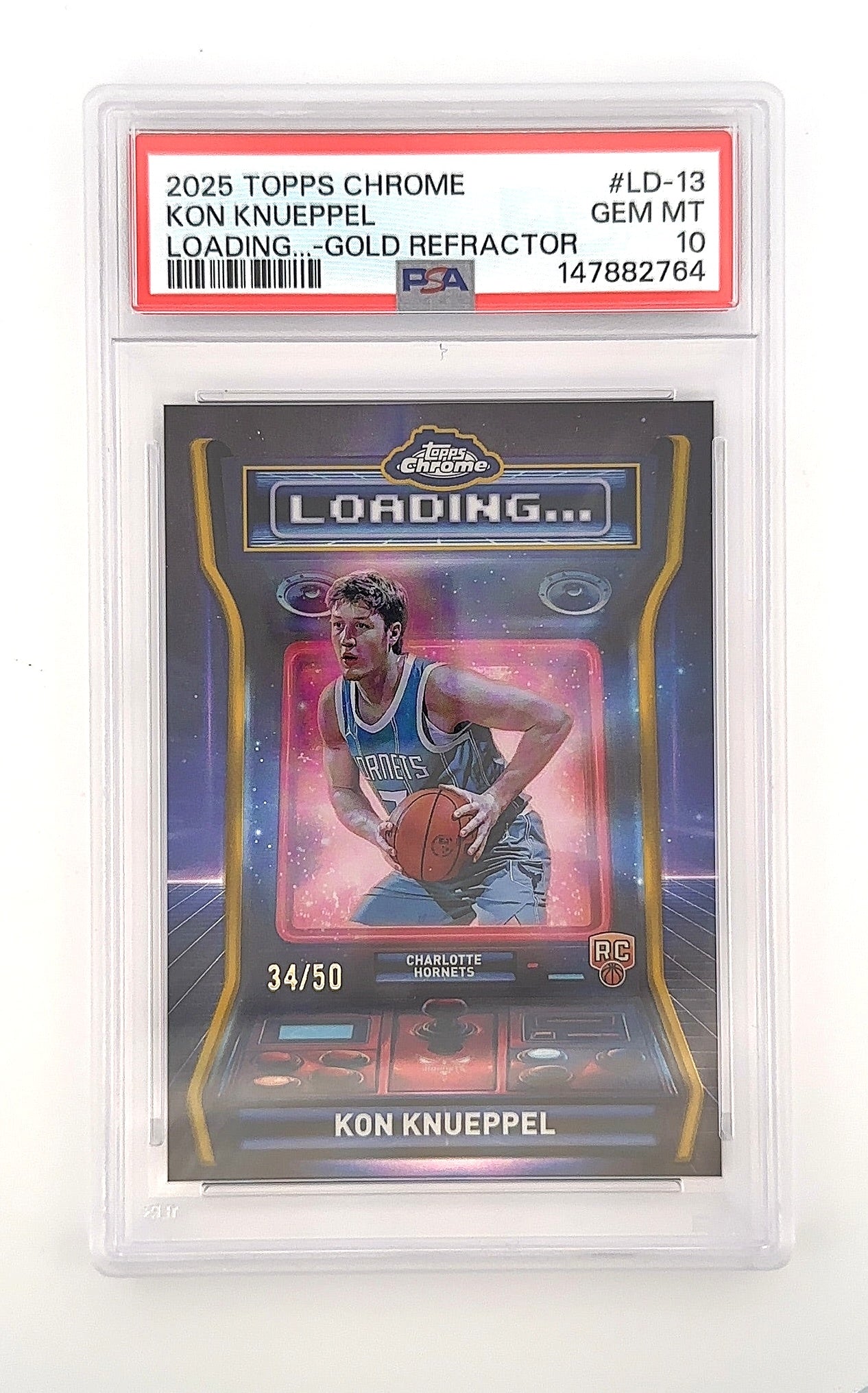 2025 Bowman Greatness Loading Kon Knueppel [Gold Refractor] #GL-4 PSA 10 — front