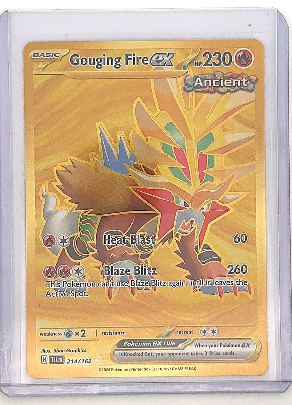 Gouging Fire ex - 214/162 #214/162 — front