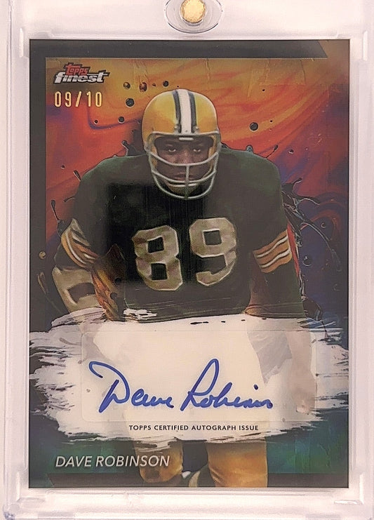 2024 Topps Finest Autograph Dave Robinson  /10  #FA-DR — front