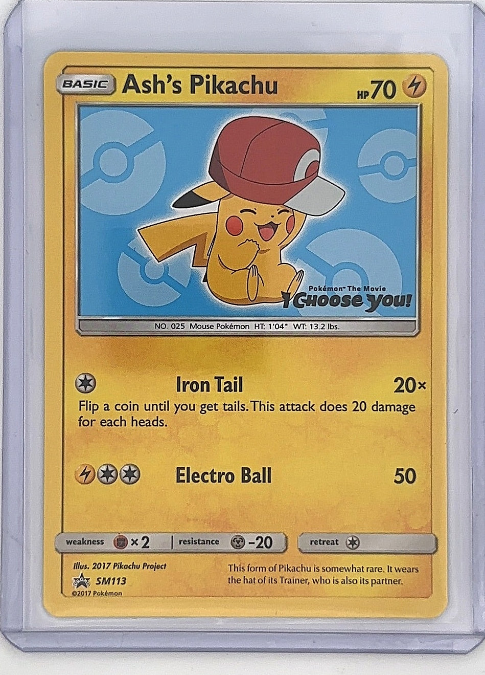 Ash's Pikachu - SM113 #SM113 — front