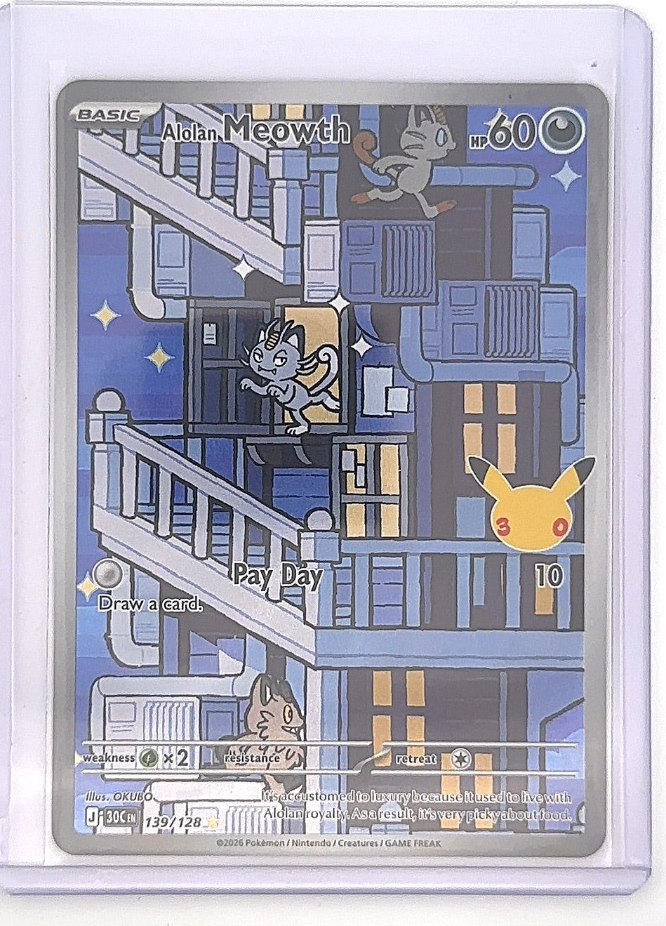Alolan Meowth - 139/128 #139/128 — front