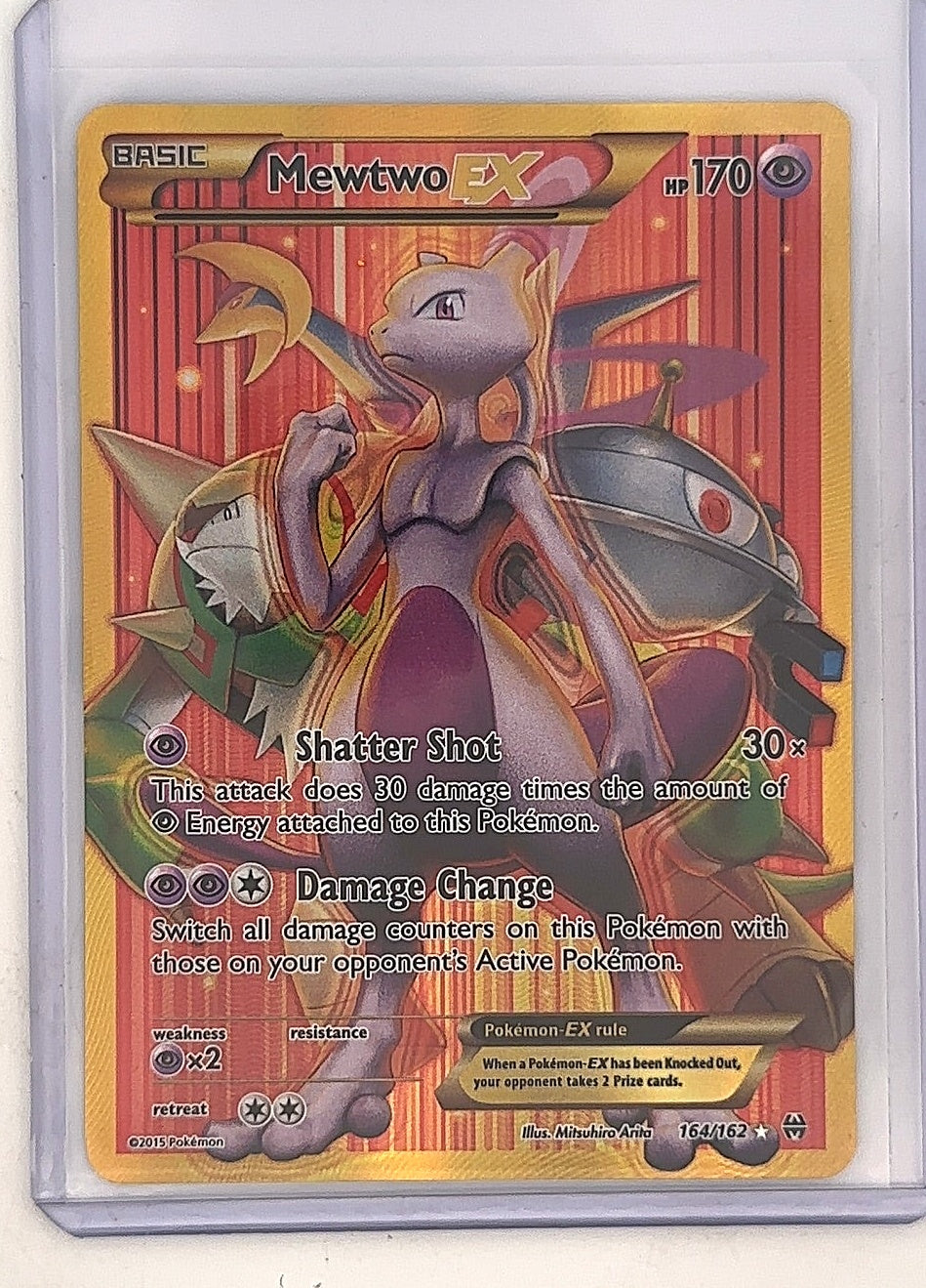 Mewtwo EX (164 Secret Full Art) #164/162 — front