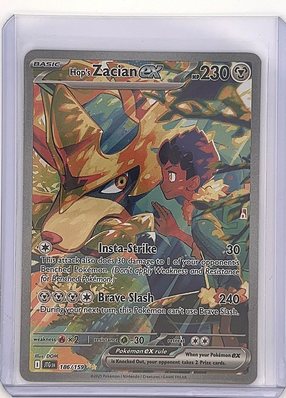 Hop's Zacian ex - 186/159 #186/159 — front