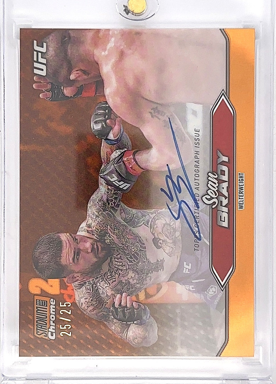 2025 Sean Brady Topps Chrome Stadium Club Auto /25 #CAS-SBY — front