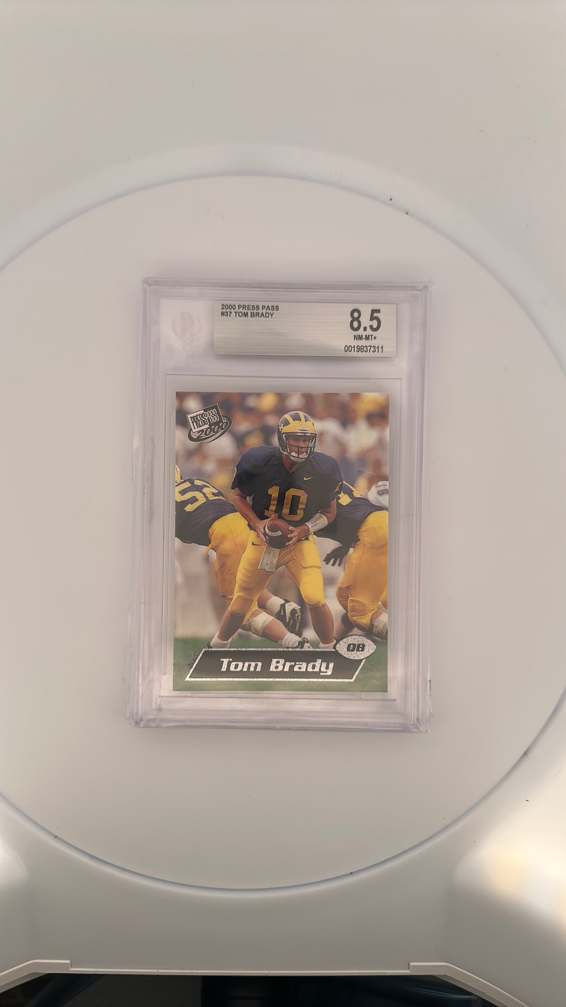Tom Brady 2000 Press Pass Press Pass — front