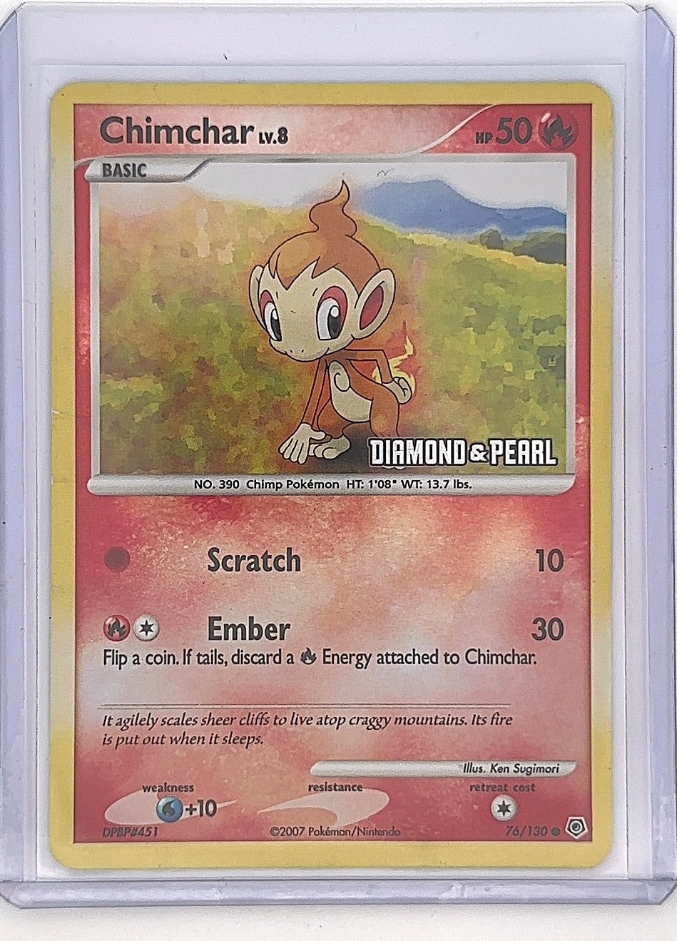 Chimchar #76/130 — front