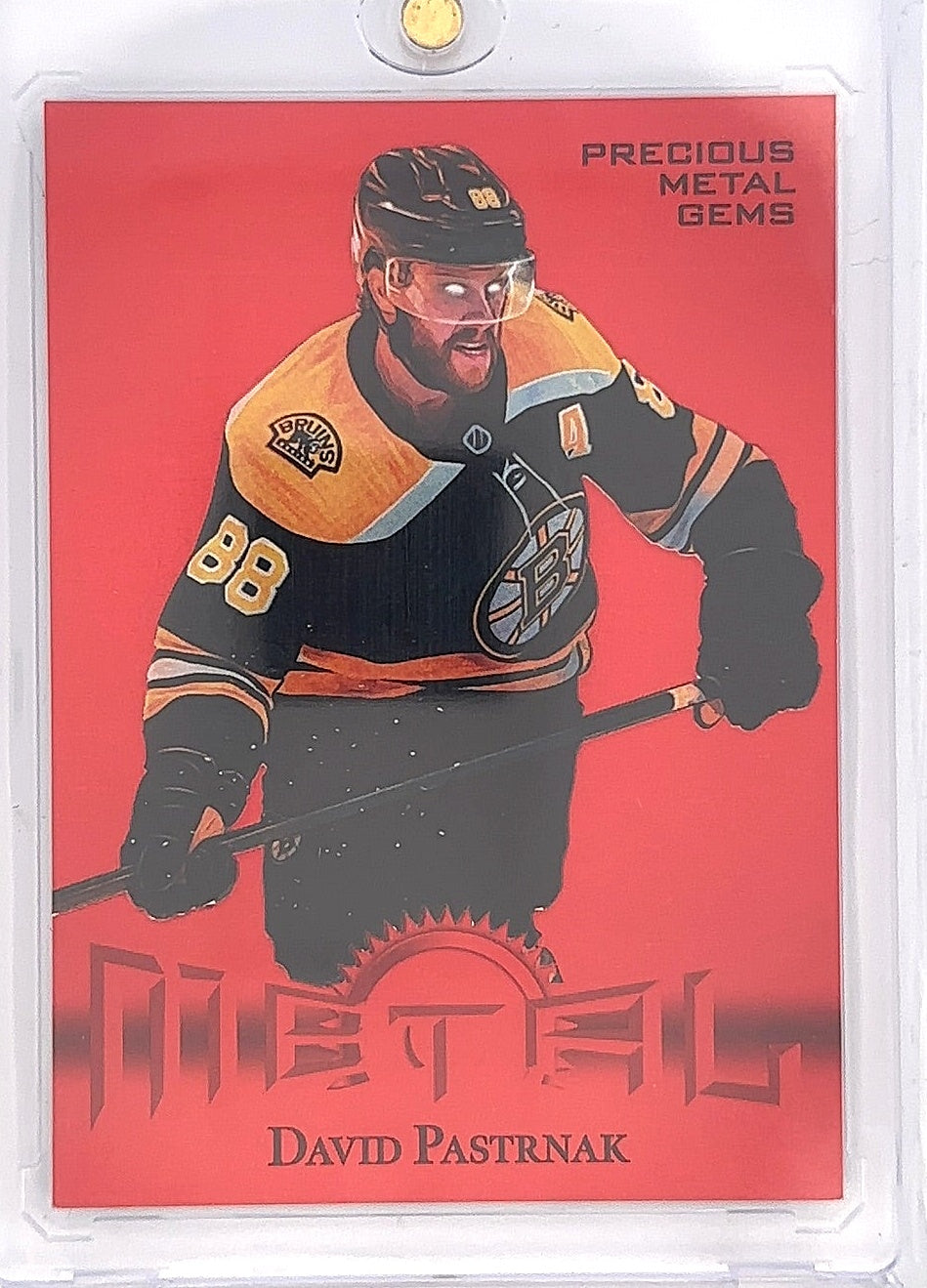 David Pastrnak 2025 Precious Metal Gems 091/100 — front
