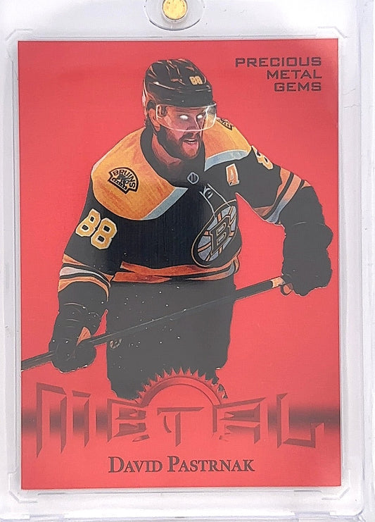 David Pastrnak 2025 Precious Metal Gems 091/100 — front