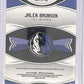 Jalen Brunson 2019 Panini Certified Autograph — back
