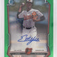2026 Bowman Chrome Prospect Autograph Esteban Mejia Green Lava 43/99 #CPA-EME — front