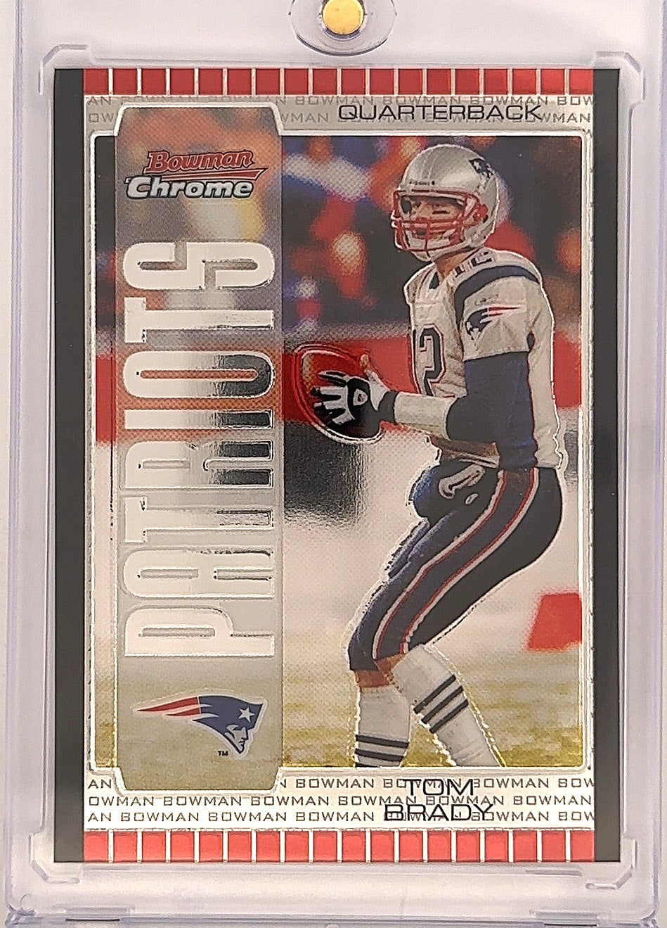 2005 Bowman Chrome Tom Brady #8 — front