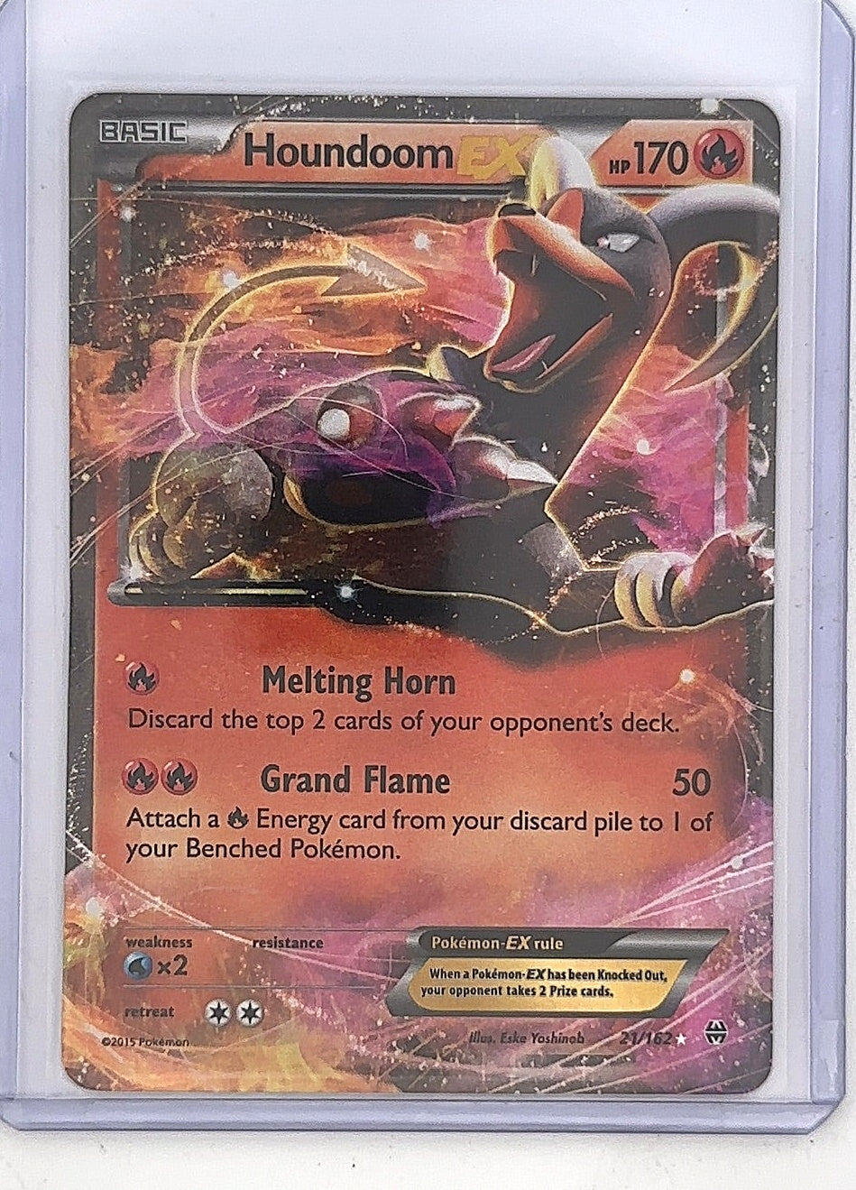 Houndoom EX #21/162 — front
