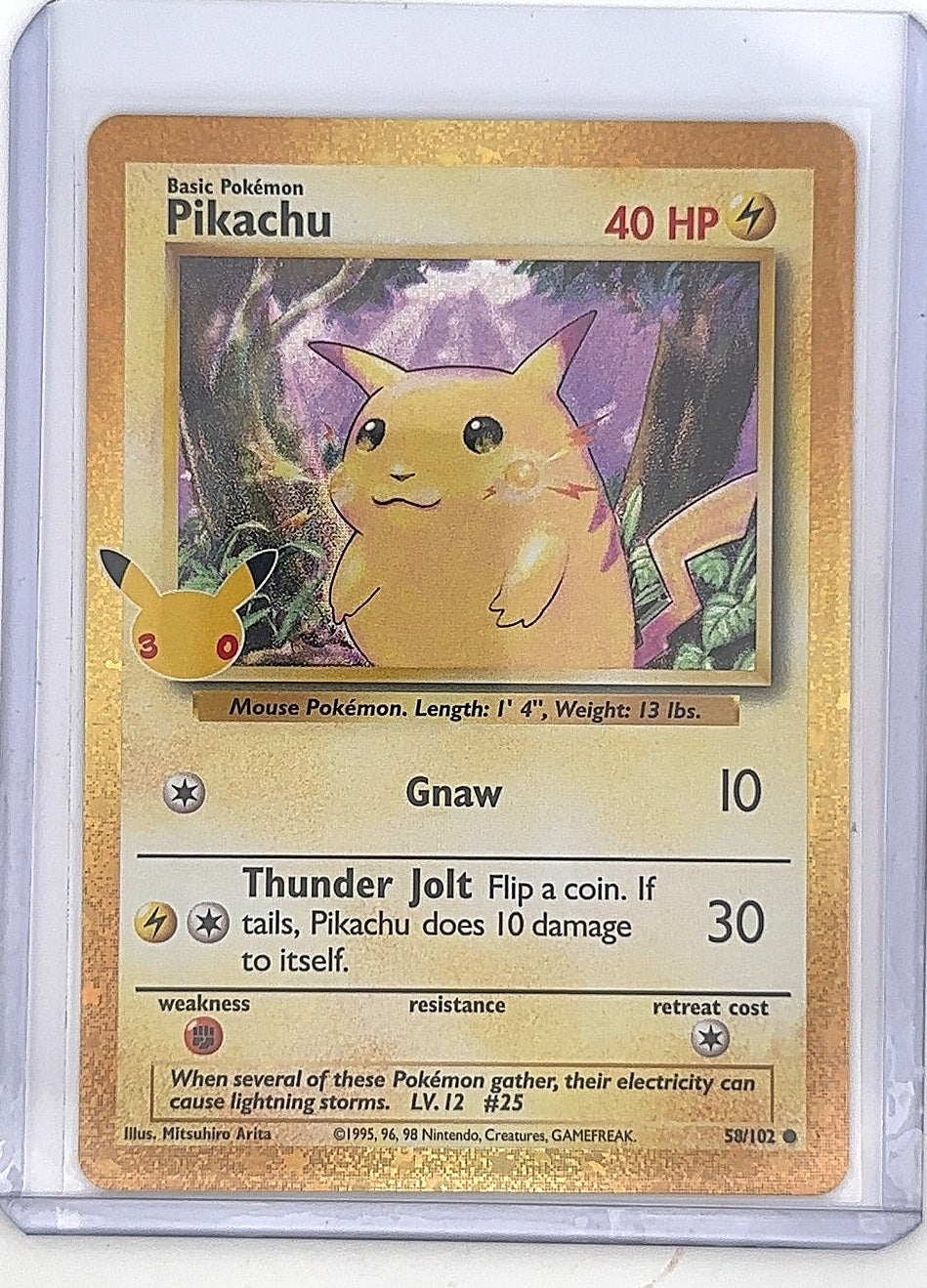 Pikachu #58/102 — front