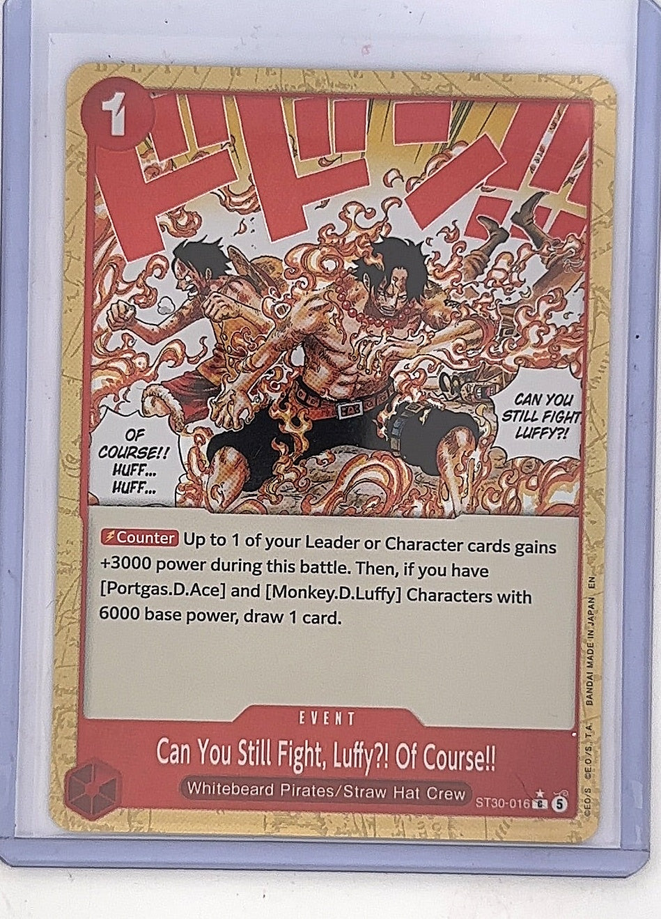 Can You Still Fight, Luffy?! Of Course!! ST30-016 C — front