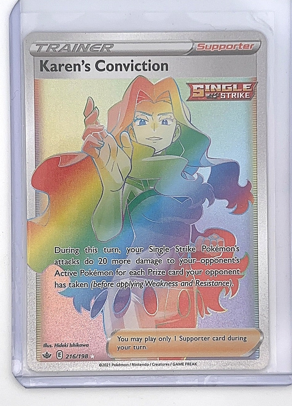 Karen's Conviction (Secret) #216/198 — front