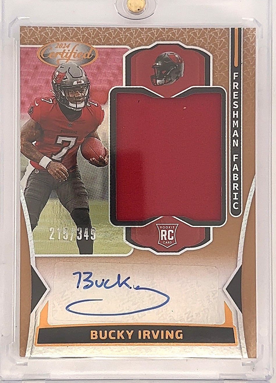 2024 Certified Bucky Irving Freshman Fabrics /349 #FMS-BIG — front