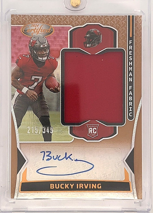 2024 Certified Bucky Irving Freshman Fabrics /349 #FMS-BIG — front