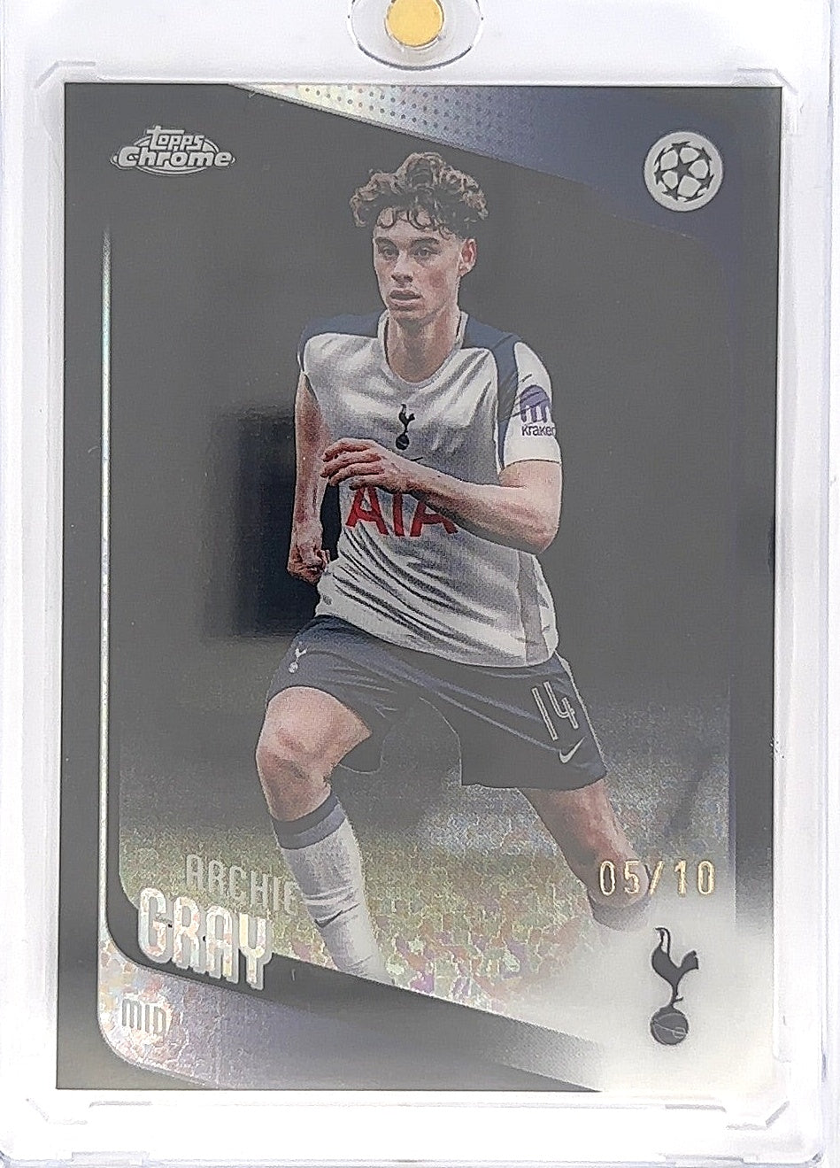 2026 Topps Chrome UCC Archie Gray [Mini diamond] #165 05/10 — front