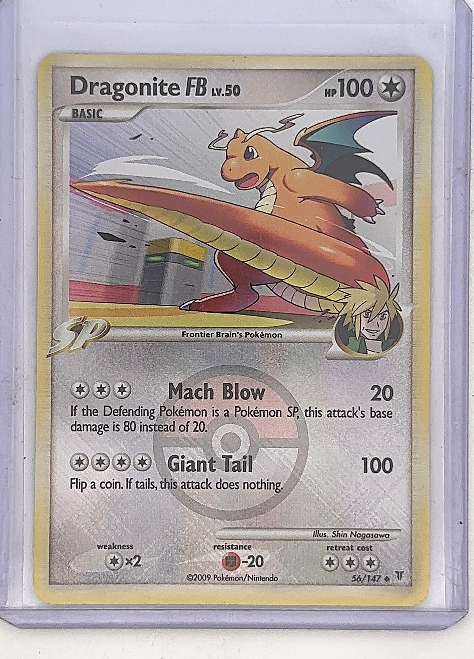 Dragonite FB - 56/147 (League Promo) #056/147 — front