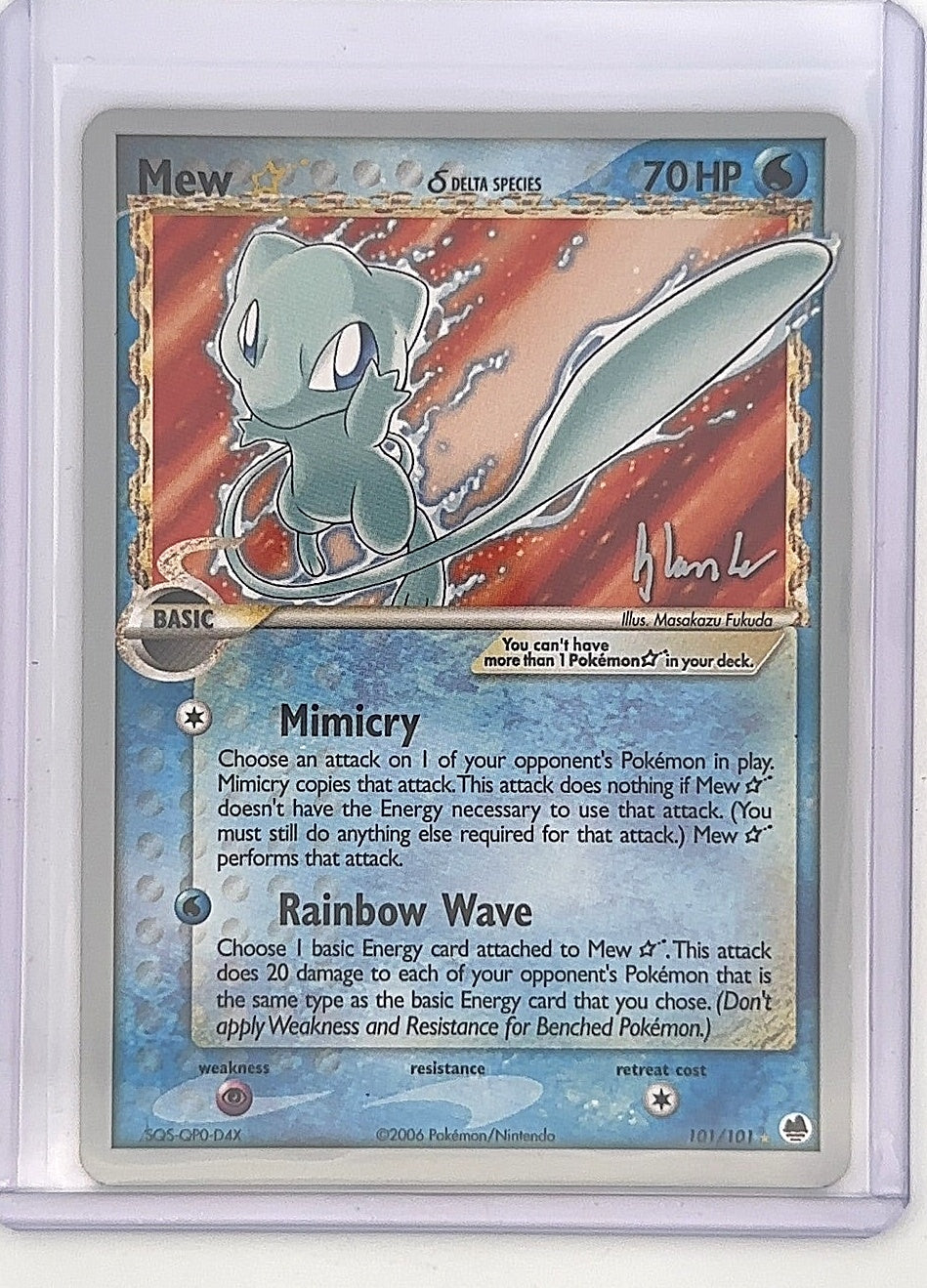 Mew Star (Delta Species) #101/101 — front