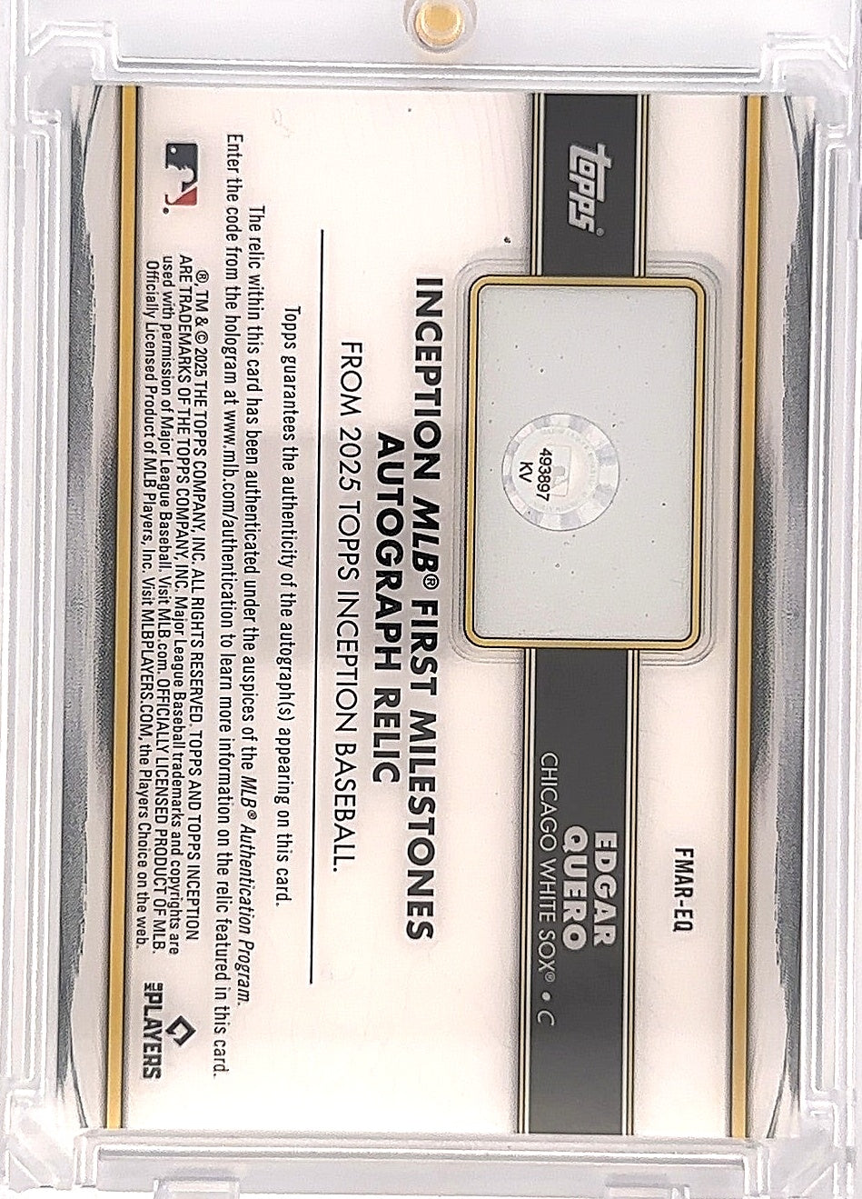 Edgar Quero Inception First Milestones RC Patch Auto — back