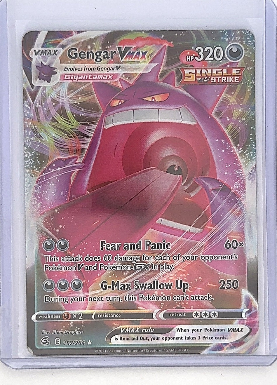 Gengar VMAX #157/264 [DAMAGED] — front