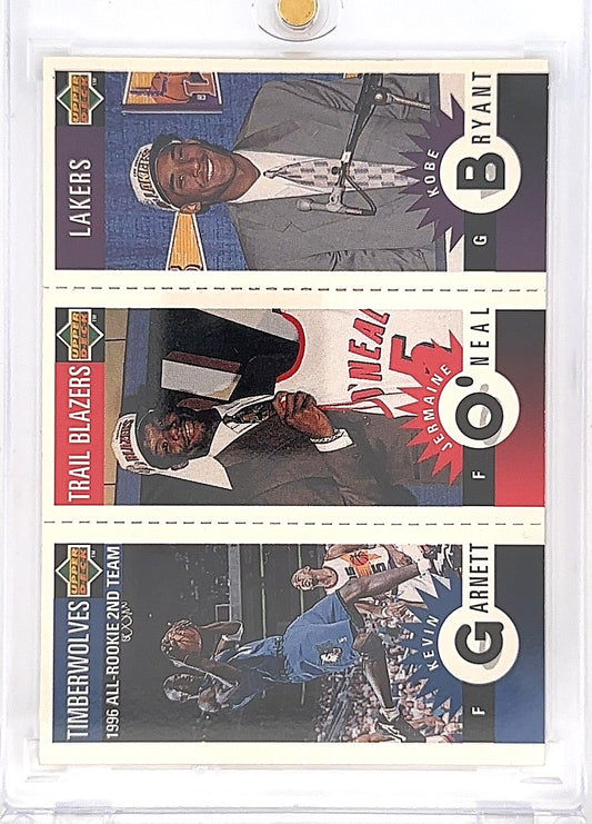 1996 Collector's Choice Mini O'Neal, Garnett, Bryant — front