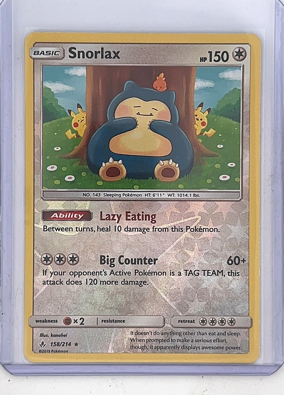 Snorlax #158/214 — front