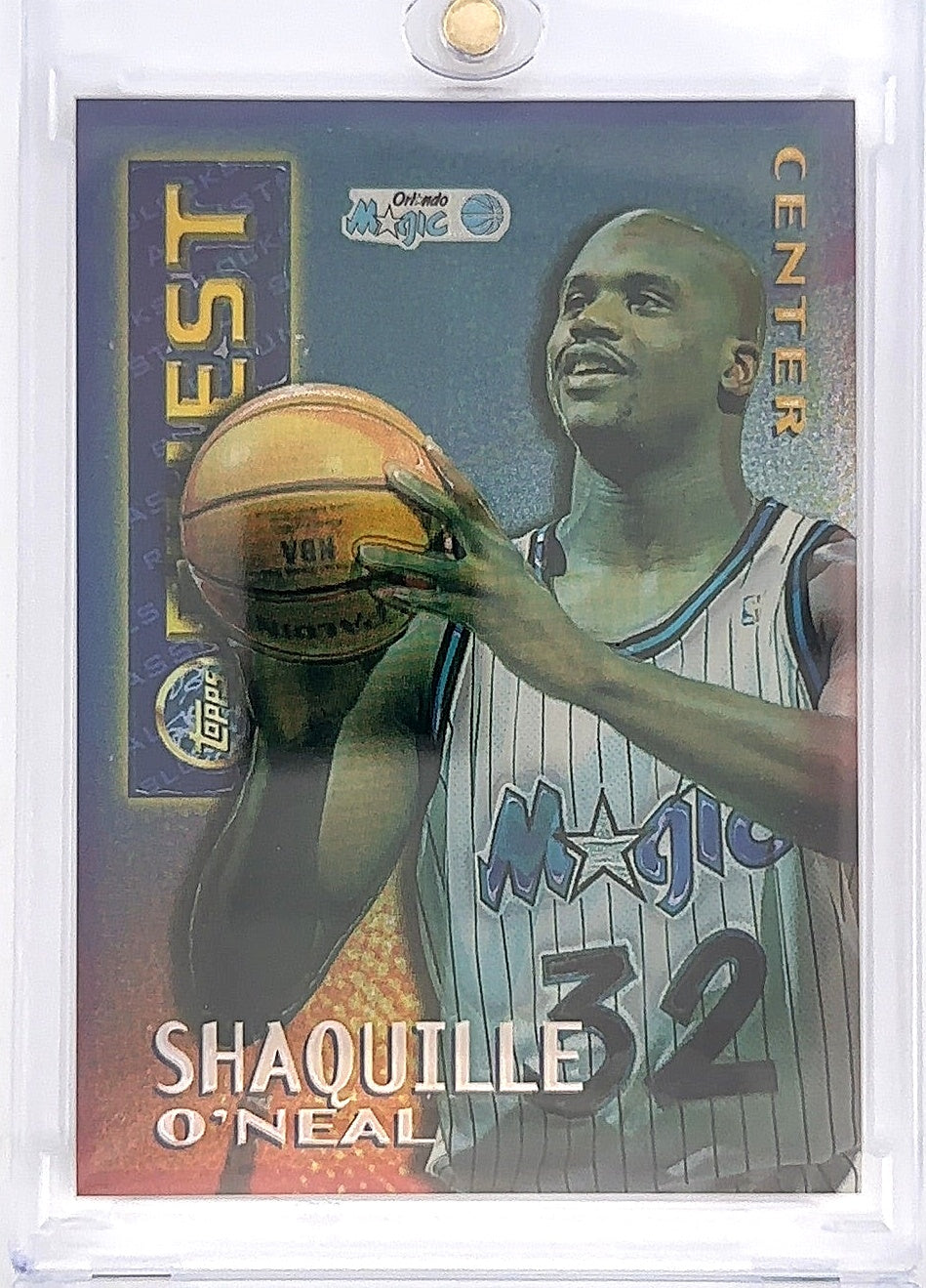 1995 Finest Mystery Shaquille O'Neal [Borderless Refractor] #M22 — front